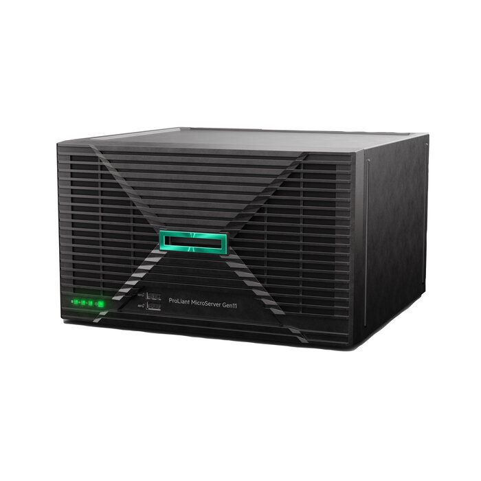HP Enterprise HPE ProLiant MicroServer Gen11 E-2434 4c 32GB-U 4LFF-NHP 2x4TB HDD 180W External PS EMEA Cmp Mod Svr server 8 TB Ultra Micro Tower Intel® Xeon® 3,4 GHz DDR5-SDRAM