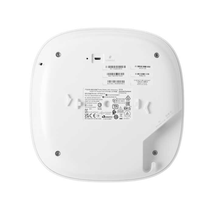HP Enterprise HPE Aruba Networking Networking Instant On Access Point Bundle with PSU (EU) AP25 Wit Power over Ethernet (PoE)