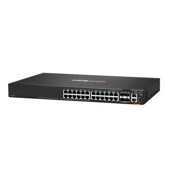 HP Enterprise HPE Aruba Networking CX 6200F 24G 4SFP+ Switch Managed L3 Gigabit Ethernet (10/100/1000) 1U