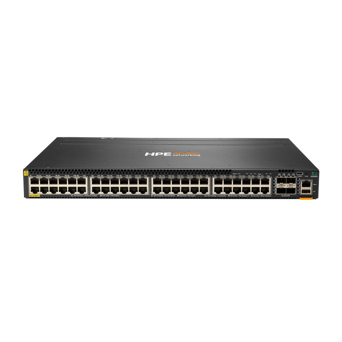 HP Enterprise HPE Aruba Networking CX 6300M 48-port 1GbE Class 4 PoE and 4-port SFP56 Switch Managed L3 Gigabit Ethernet (10/100/1000) Power over Ethernet (PoE) 1U Zwart
