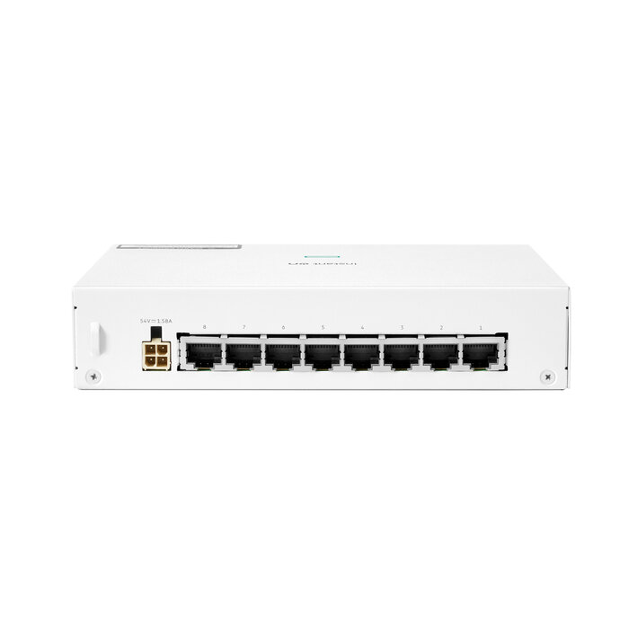 HP Enterprise HPE Aruba Networking Networking Instant On Switch 8p Gigabit CL4 PoE 64W 1430 Unmanaged L2 Gigabit Ethernet (10/100/1000) Power over Ethernet (PoE) Wit