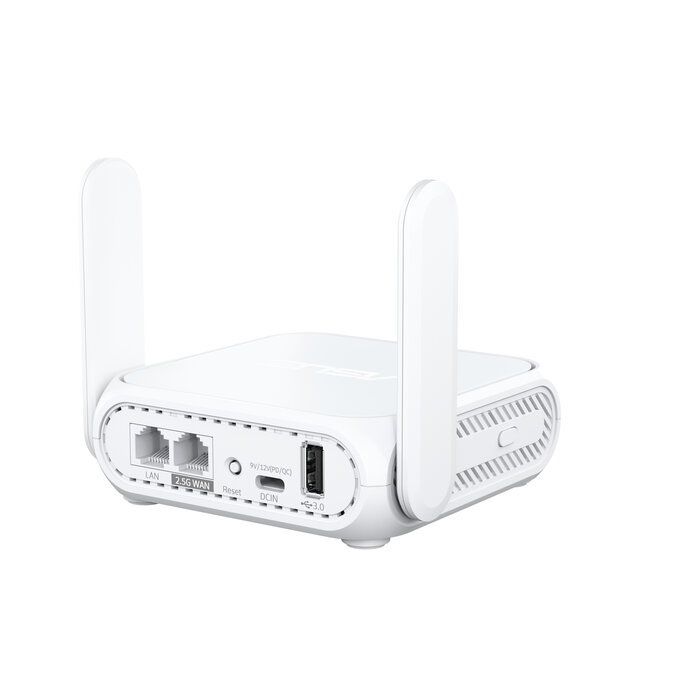 Asus ASUS RT-BE58 Go draadloze router 2.5 Gigabit Ethernet Dual-band (2.4 GHz / 5 GHz) Wit