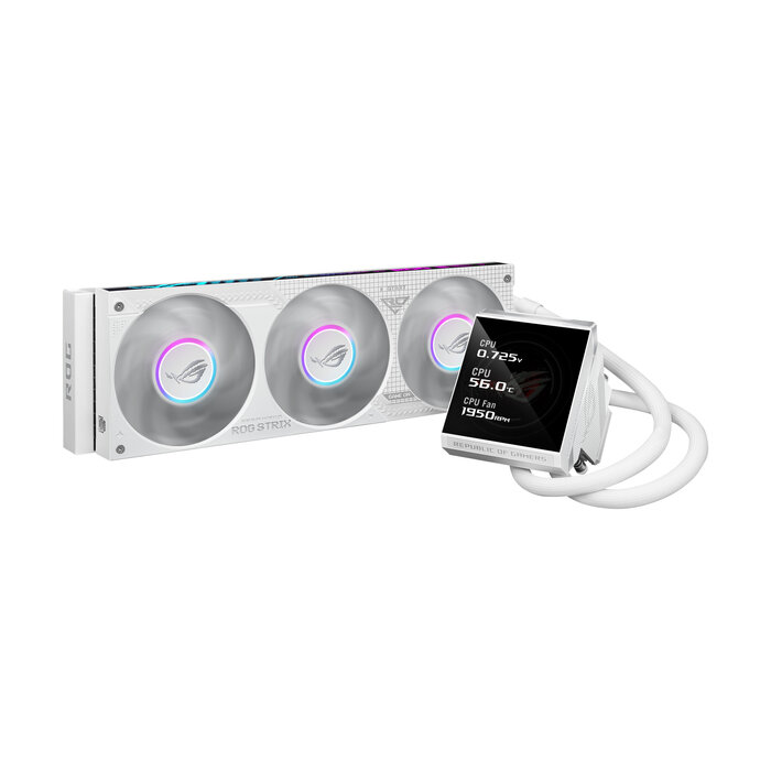 Asus ASUS ROG Strix LC IV 360 ARGB LCD White Edition Processor Kit voor vloeistofkoeling 12 cm Wit