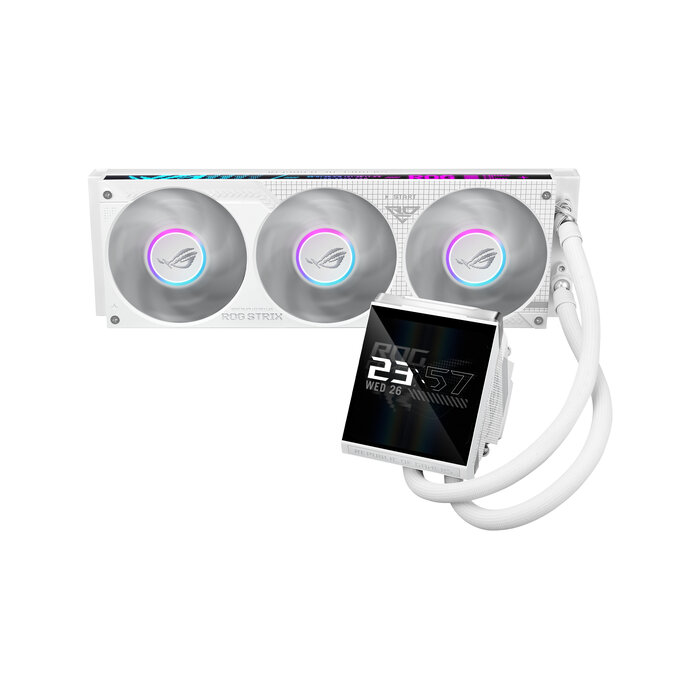 Asus ASUS ROG Strix LC IV 360 ARGB LCD White Edition Processor Kit voor vloeistofkoeling 12 cm Wit