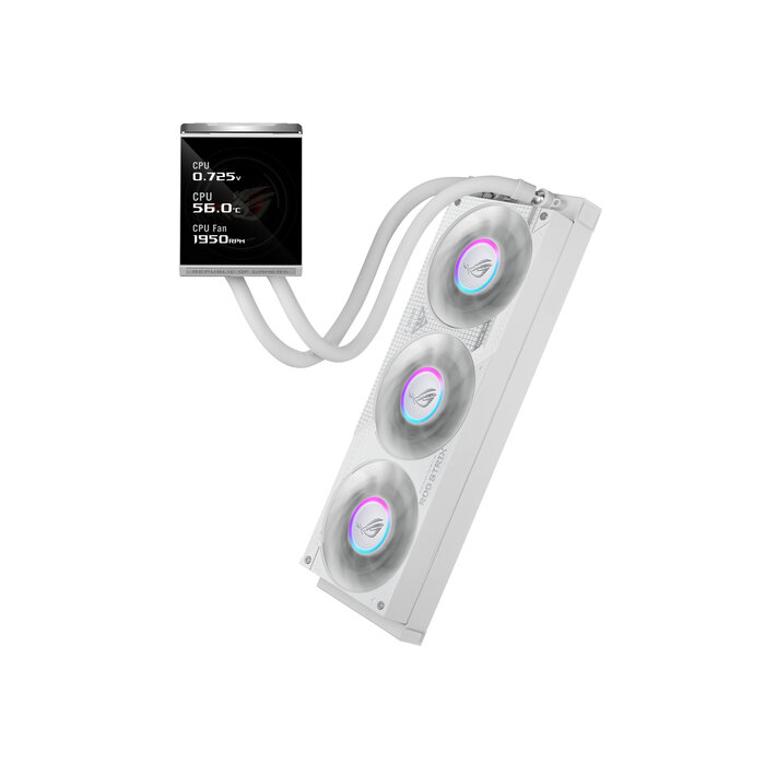 Asus ASUS ROG Strix LC IV 360 ARGB LCD White Edition Processor Kit voor vloeistofkoeling 12 cm Wit