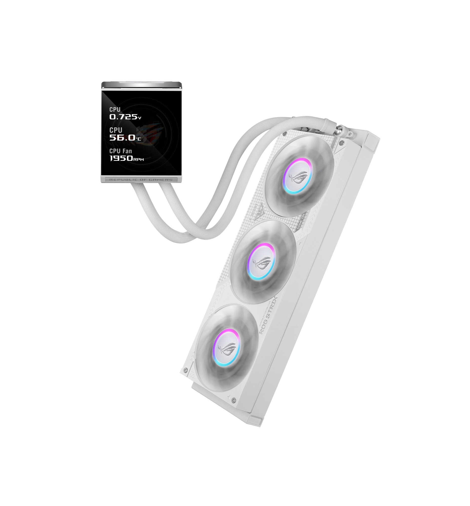 Asus ASUS ROG Strix LC IV 360 ARGB LCD White Edition Processor Kit voor vloeistofkoeling 12 cm Wit