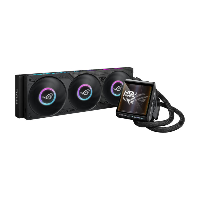 Asus ASUS ROG Strix LC IV 360 ARGB LCD Processor Alles-in-één vloeistofkoeler 12 cm Zwart