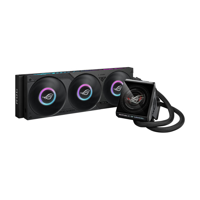 Asus ASUS ROG Strix LC IV 360 ARGB LCD Processor Alles-in-één vloeistofkoeler 12 cm Zwart