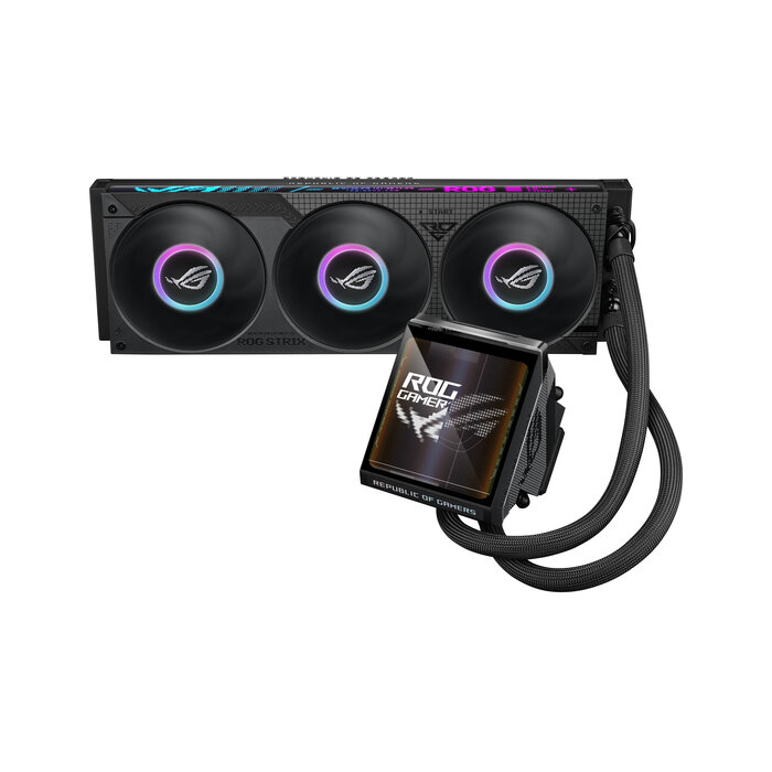 Asus ASUS ROG Strix LC IV 360 ARGB LCD Processor Alles-in-één vloeistofkoeler 12 cm Zwart