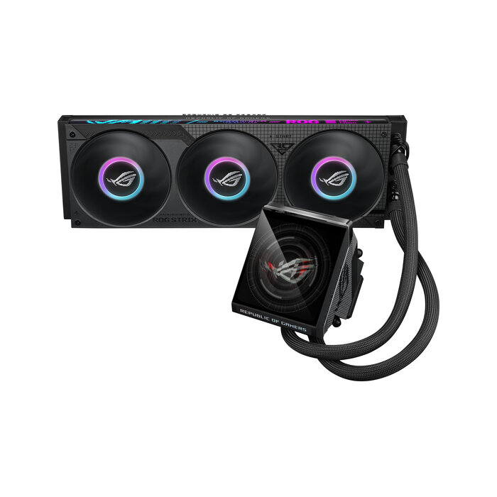 Asus ASUS ROG Strix LC IV 360 ARGB LCD Processor Alles-in-één vloeistofkoeler 12 cm Zwart