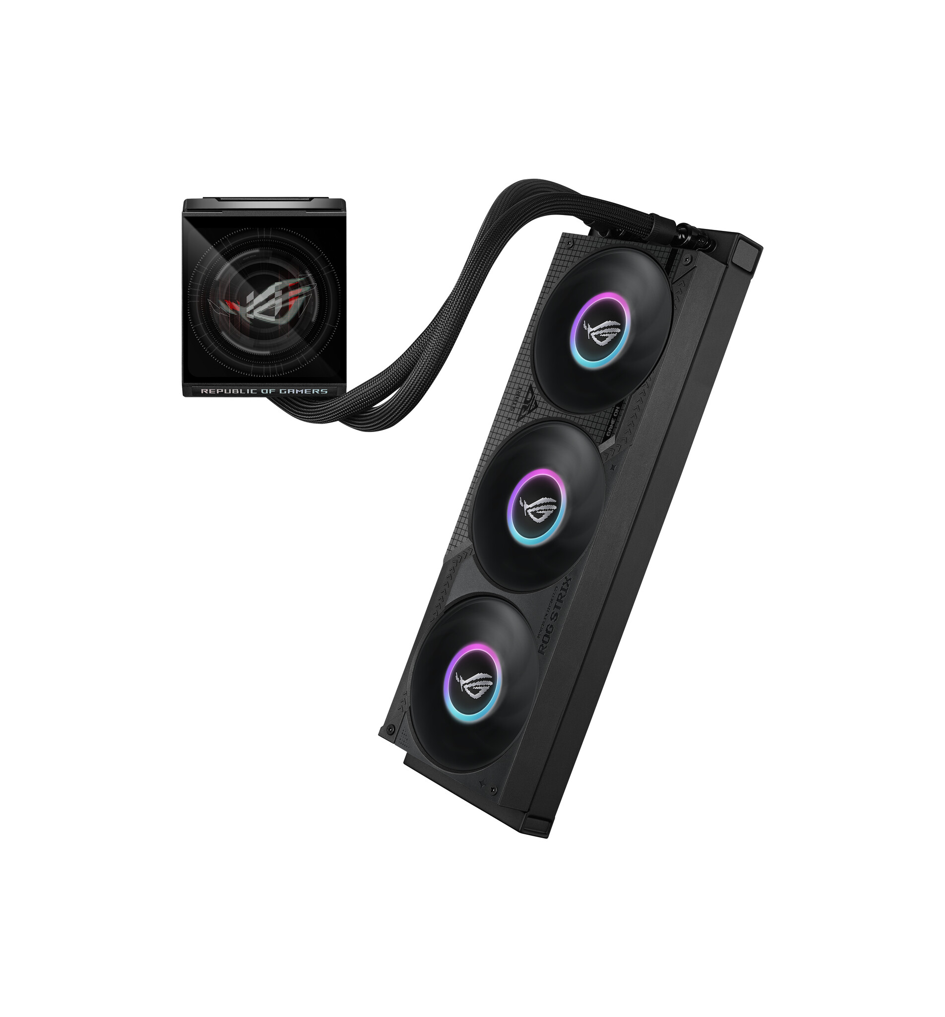 Asus ASUS ROG Strix LC IV 360 ARGB LCD Processor Alles-in-één vloeistofkoeler 12 cm Zwart