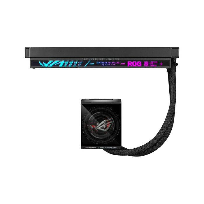 Asus ASUS ROG Strix LC IV 360 ARGB LCD Processor Alles-in-één vloeistofkoeler 12 cm Zwart
