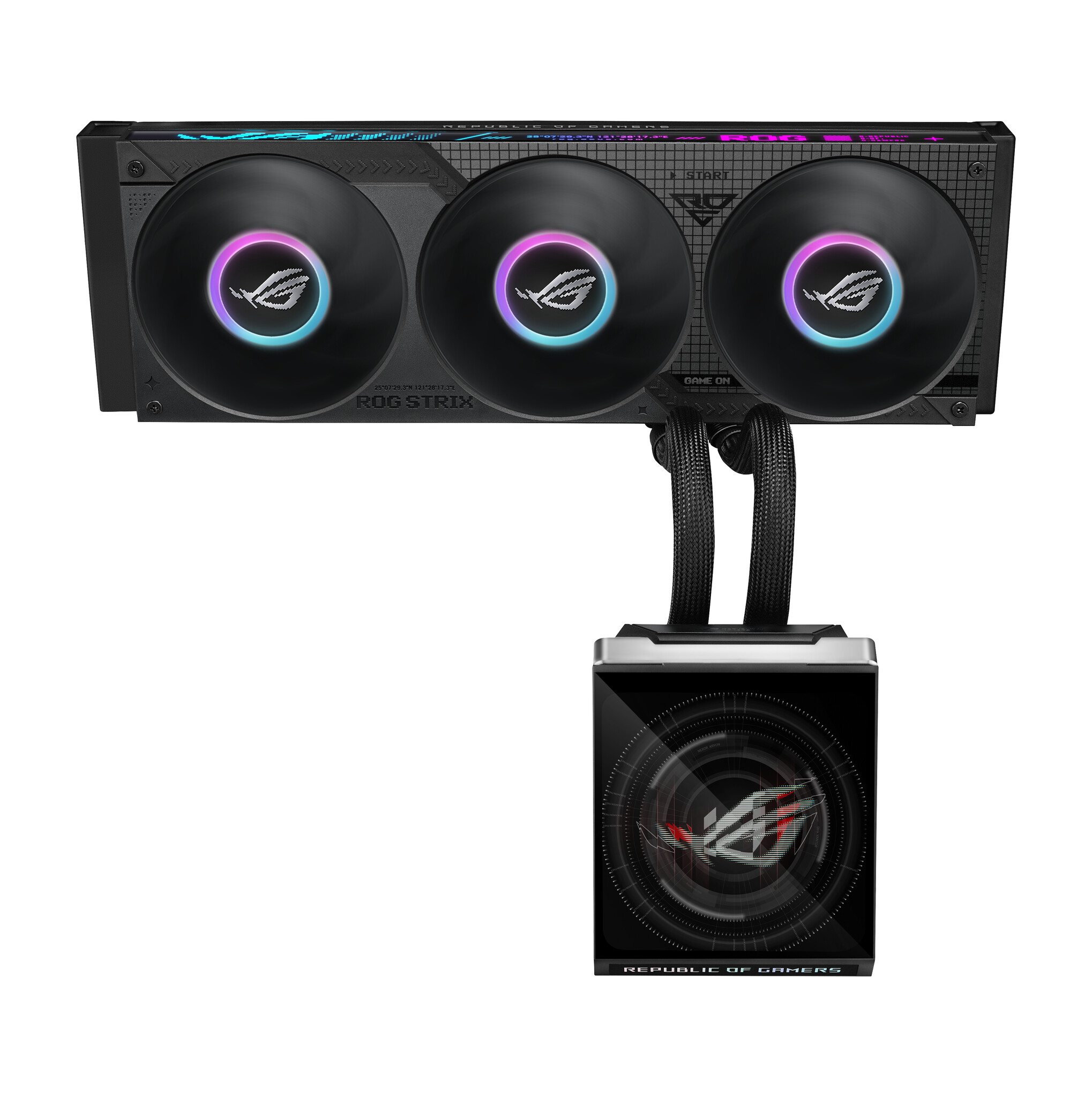 Asus ASUS ROG Strix SLC IV 360 ARGB LCD Processor Alles-in-één vloeistofkoeler 12 cm Zwart 1 stuk(s)