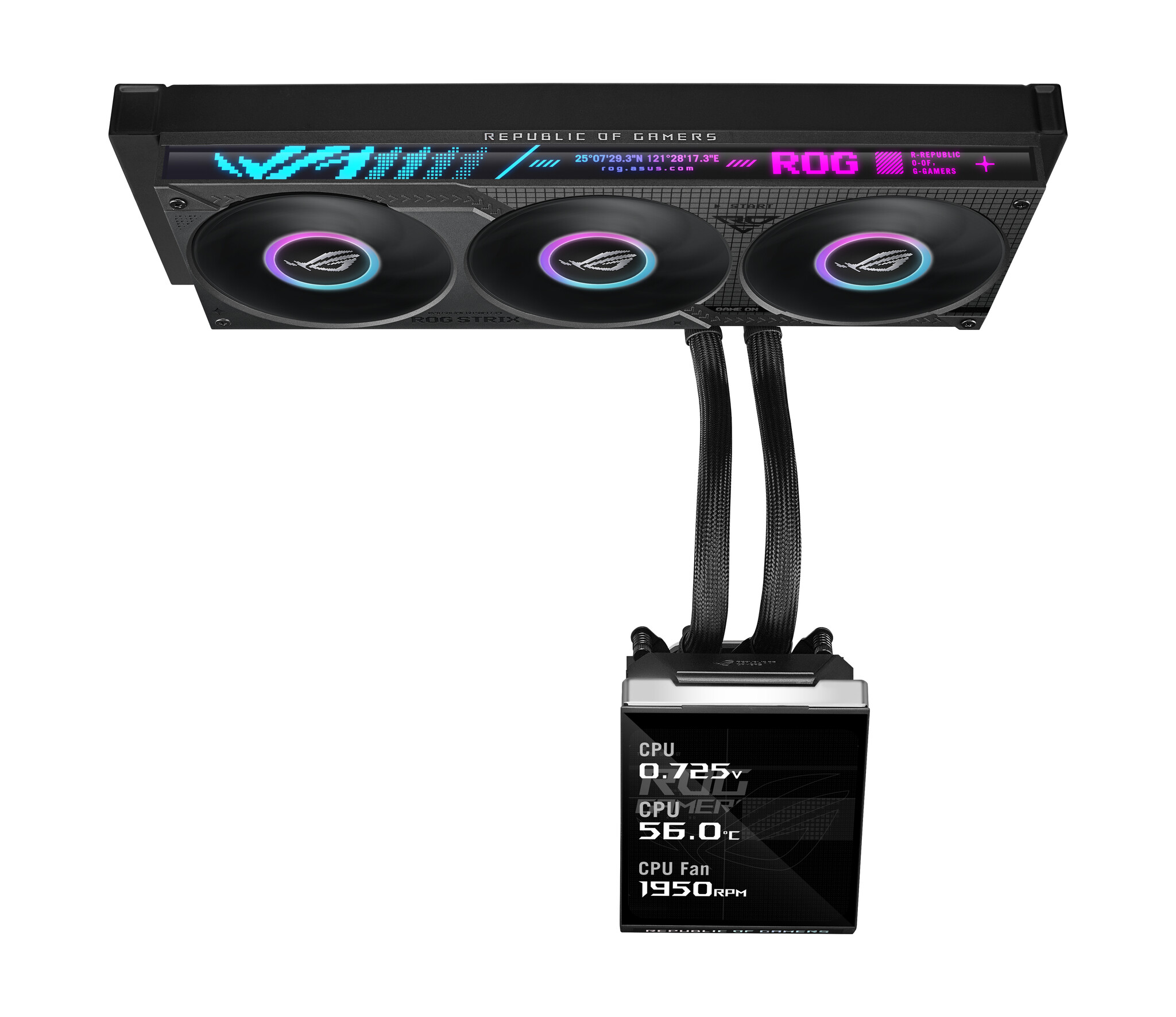 Asus ASUS ROG Strix SLC IV 360 ARGB LCD Processor Alles-in-één vloeistofkoeler 12 cm Zwart 1 stuk(s)