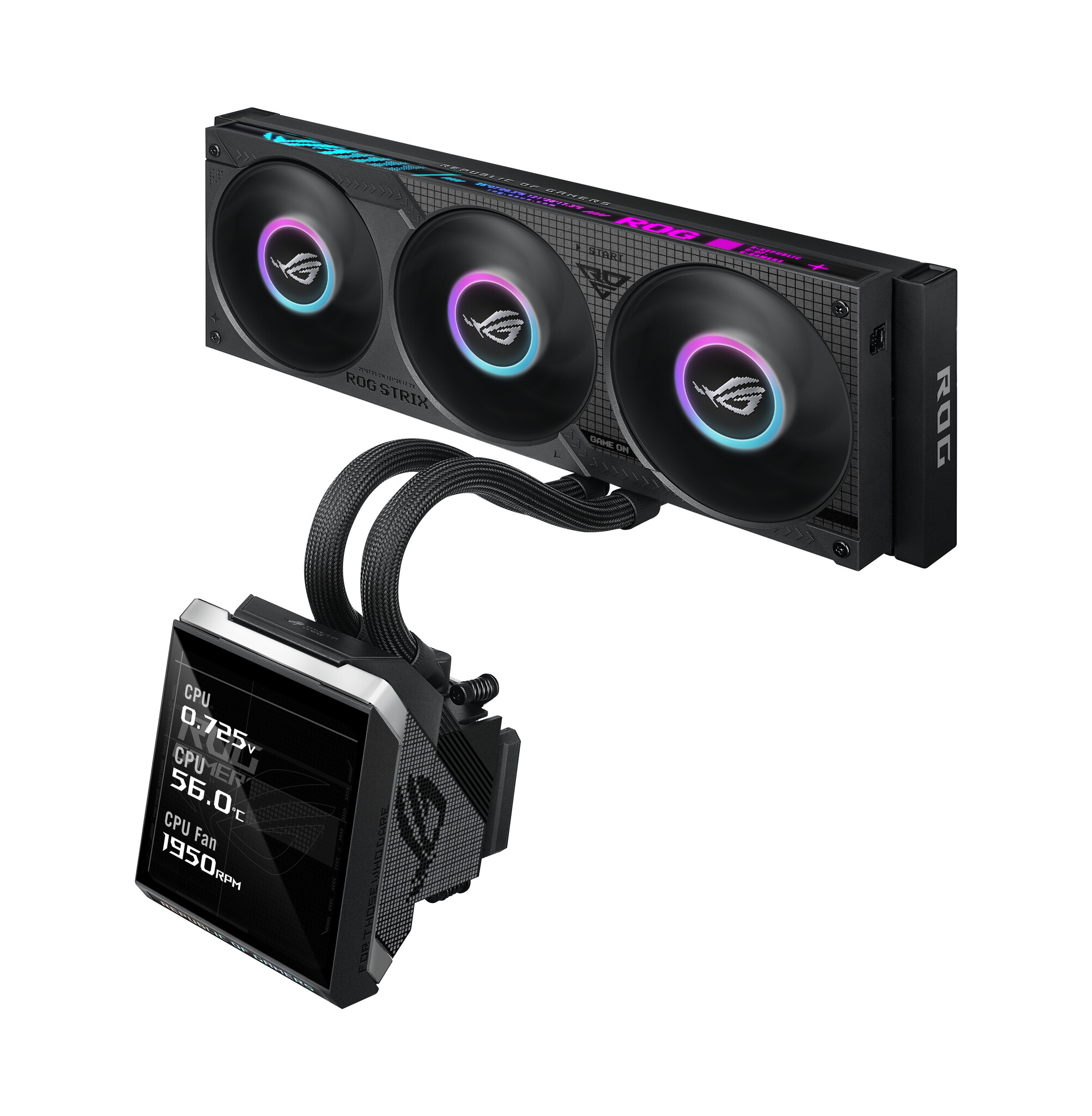 Asus ASUS ROG Strix SLC IV 360 ARGB LCD Processor Alles-in-één vloeistofkoeler 12 cm Zwart 1 stuk(s)