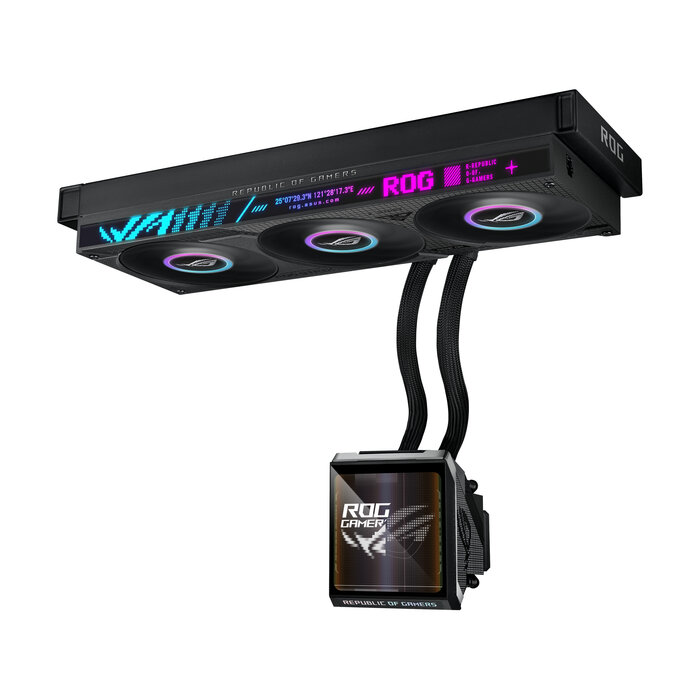 Asus ASUS ROG Strix SLC IV 360 ARGB LCD Processor Alles-in-één vloeistofkoeler 12 cm Zwart 1 stuk(s)
