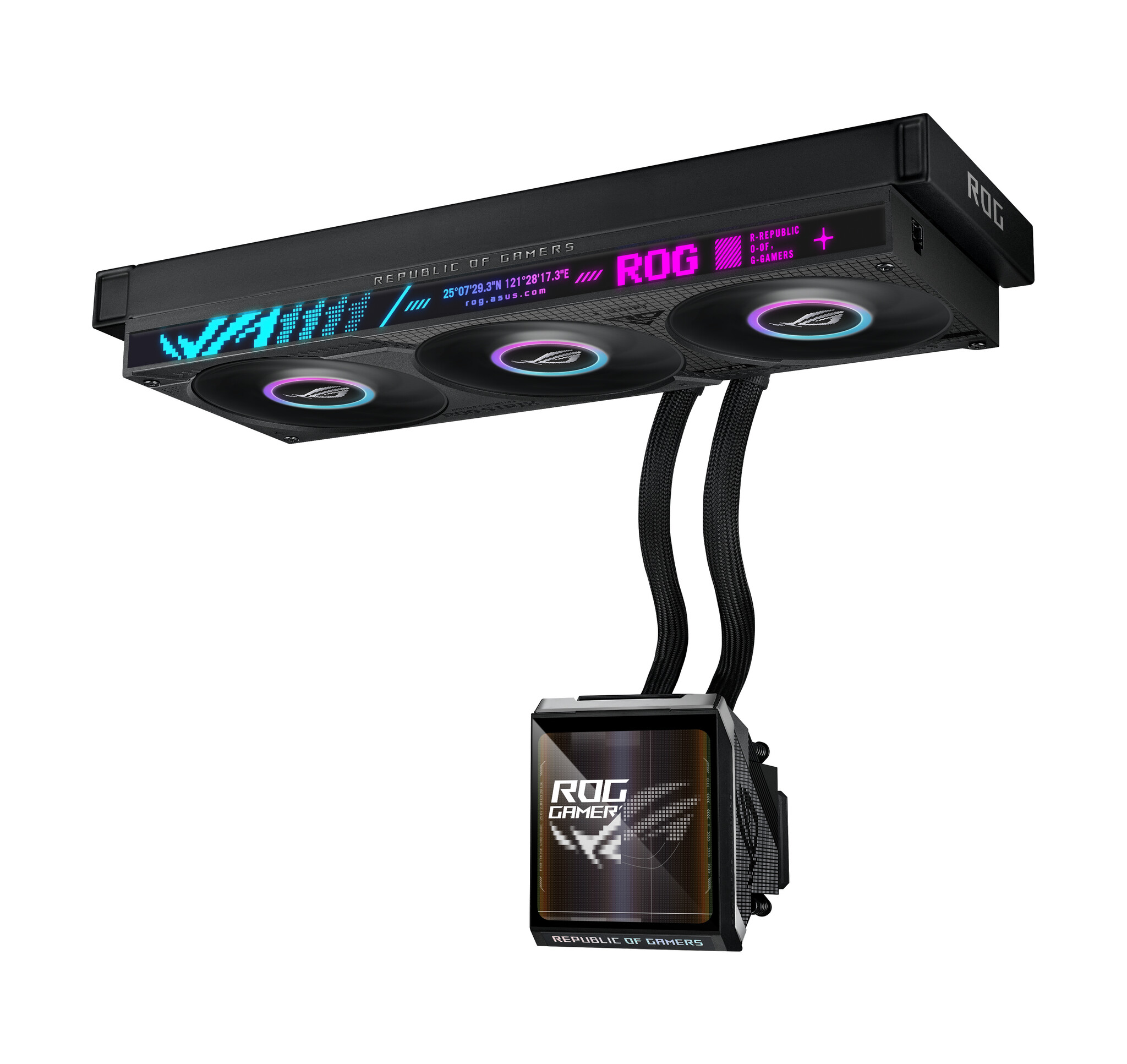 Asus ASUS ROG Strix SLC IV 360 ARGB LCD Processor Alles-in-één vloeistofkoeler 12 cm Zwart 1 stuk(s)