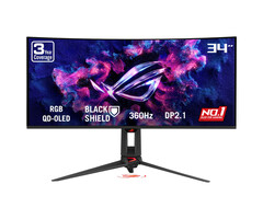 Asus ASUS ROG Swift OLED PG34WCDN computer monitor 86,4 cm (34") 3440 x 1440 Pixels Wide Quad HD QD-OLED Zwart
