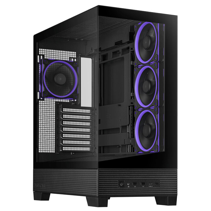 Asus ASUS A31 Plus TG ARGB BLACK Midi Tower Zwart
