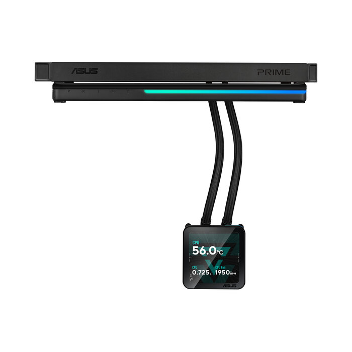 Asus ASUS PRIME SLC II 360 ARGB LCD Processor Alles-in-één vloeistofkoeler 12 cm Zwart 1 stuk(s)