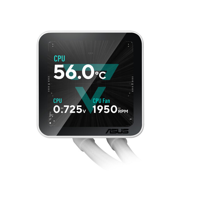 Asus ASUS PRIME LC II 360 ARGB LCD WHT Processor Alles-in-één vloeistofkoeler 12 cm Wit 1 stuk(s)
