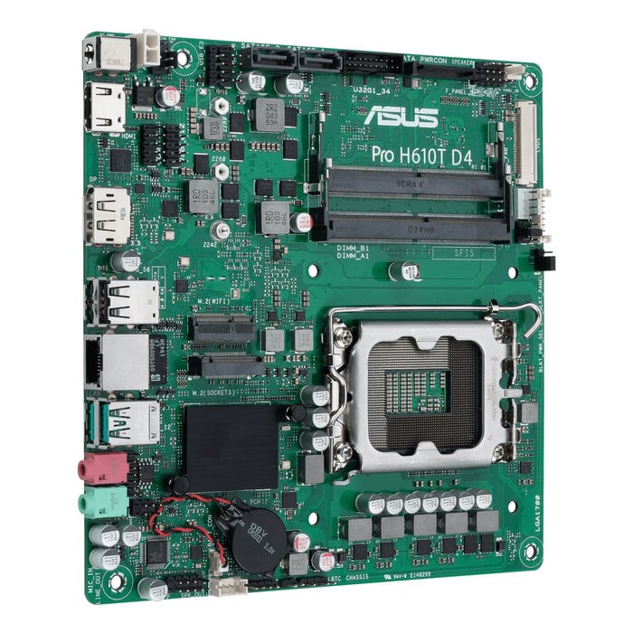 Asus ASUS Pro H610T D4-CSM Intel H610 LGA 1700 Thin Mini ITX