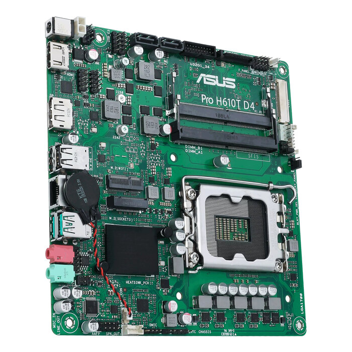 Asus ASUS Pro H610T D4-CSM Intel H610 LGA 1700 Thin Mini ITX