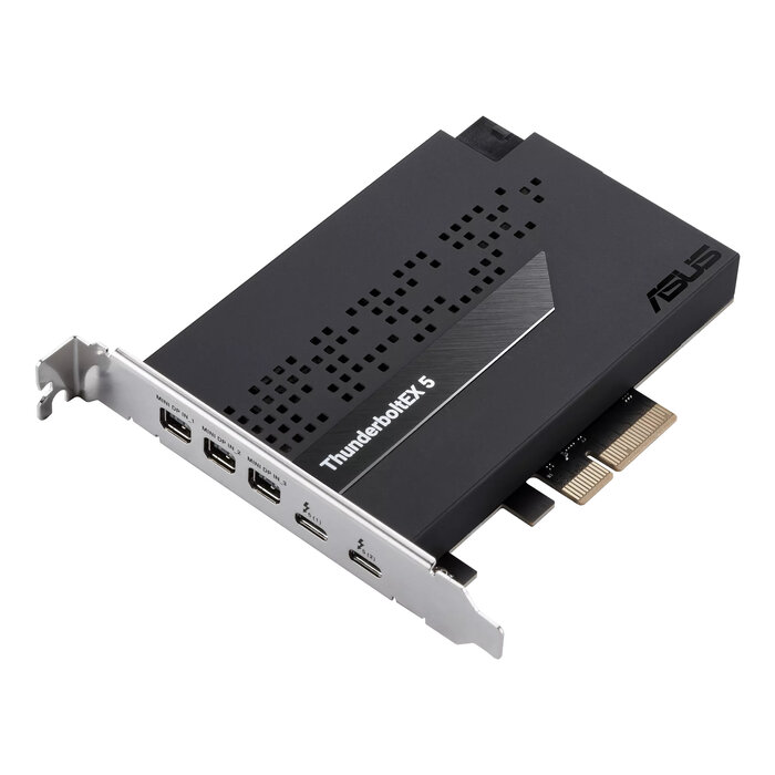 Asus ASUS ThunderboltEX 5 interfacekaart/-adapter Intern Mini DisplayPort, USB 2.0, PCIe, USB Type-C, Thunderbolt, VGA