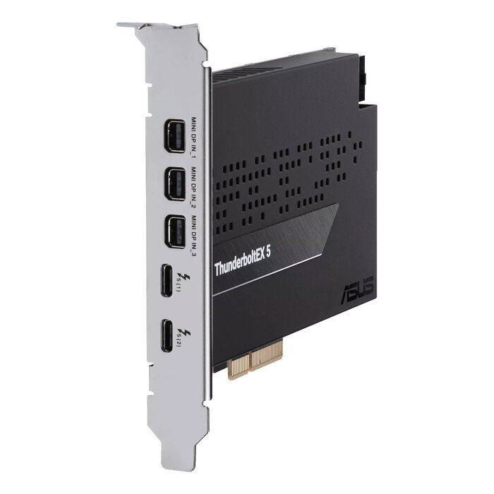 Asus ASUS ThunderboltEX 5 interfacekaart/-adapter Intern Mini DisplayPort, USB 2.0, PCIe, USB Type-C, Thunderbolt, VGA