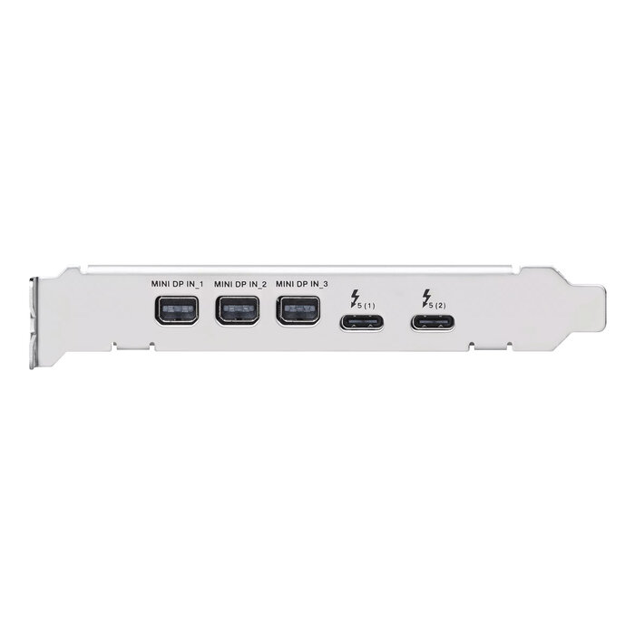 Asus ASUS ThunderboltEX 5 interfacekaart/-adapter Intern Mini DisplayPort, USB 2.0, PCIe, USB Type-C, Thunderbolt, VGA