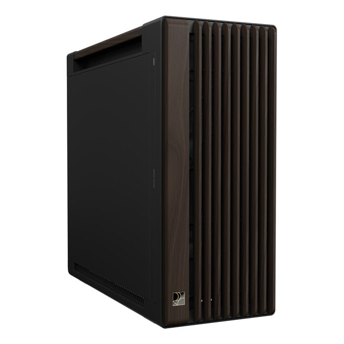 Asus ASUS ProArt PA602 Wood Edition Modern Black - Metal Panel Midi Tower Zwart, Hout
