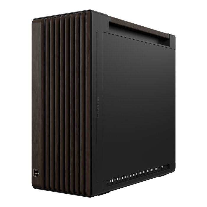 Asus ASUS ProArt PA602 Wood Edition Modern Black - Metal Panel Midi Tower Zwart, Hout