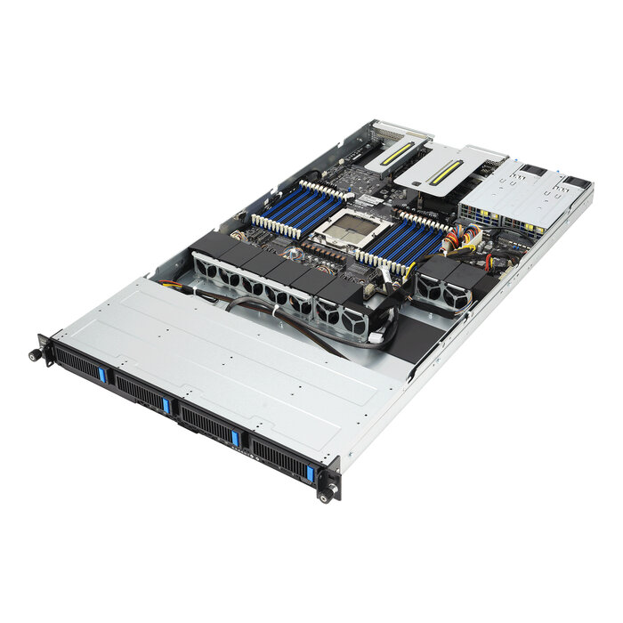 Asus ASUS RS501A-E12-RS4 LGA 6096 Rack (1U) Zwart, Zilver