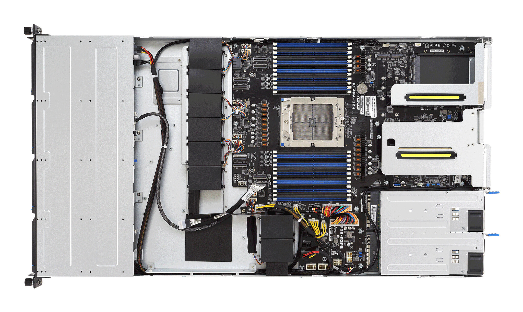 Asus ASUS RS501A-E12-RS4 LGA 6096 Rack (1U) Zwart, Zilver