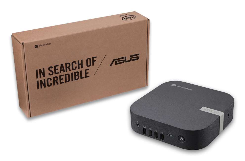 Asus ASUS Chromebox CHROMEBOX6-S3006UN Intel Core 3 100U 8 GB DDR5-SDRAM SSD ChromeOS Mini PC Zwart