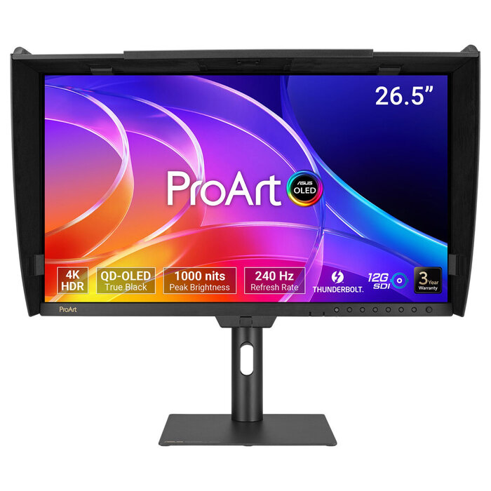 Asus ASUS ProArt OLED PA27USD computer monitor 67,3 cm (26.5") 3840 x 2160 Pixels 4K Ultra HD QD-OLED Zwart