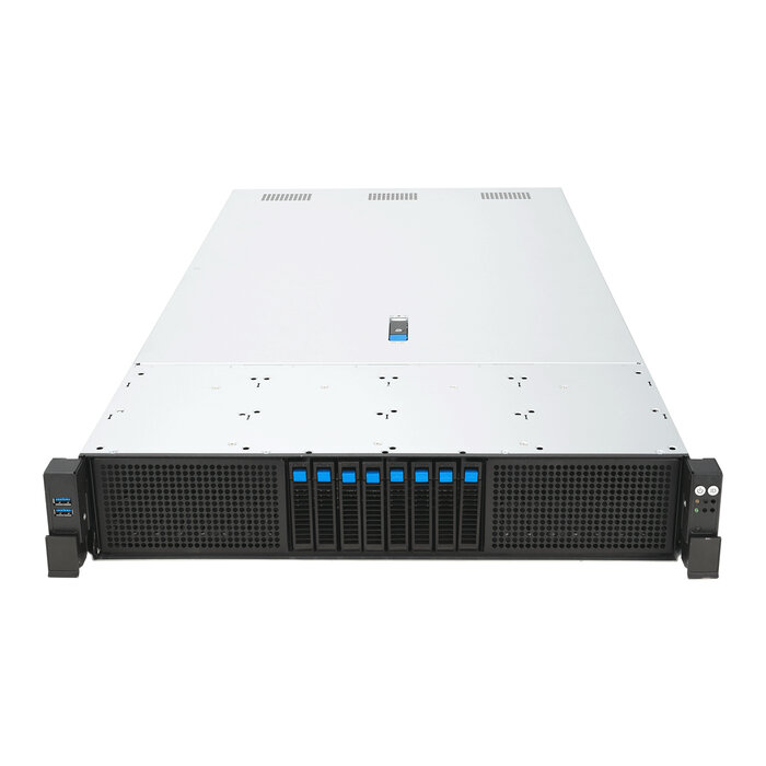 Asus ASUS RS720-E12-RS8G Rack (2U) Zwart, Zilver