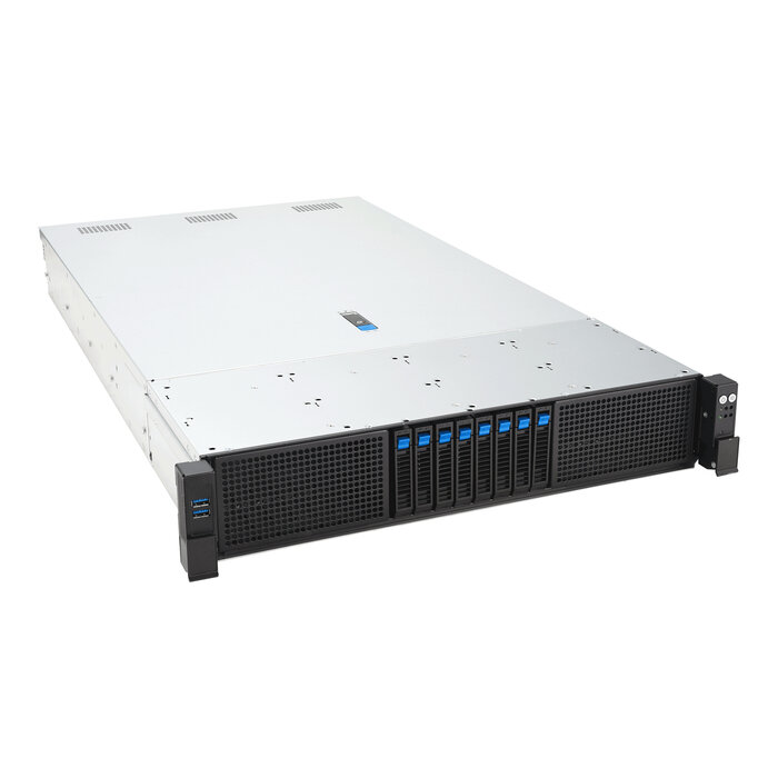Asus ASUS RS720-E12-RS8G Rack (2U) Zwart, Zilver