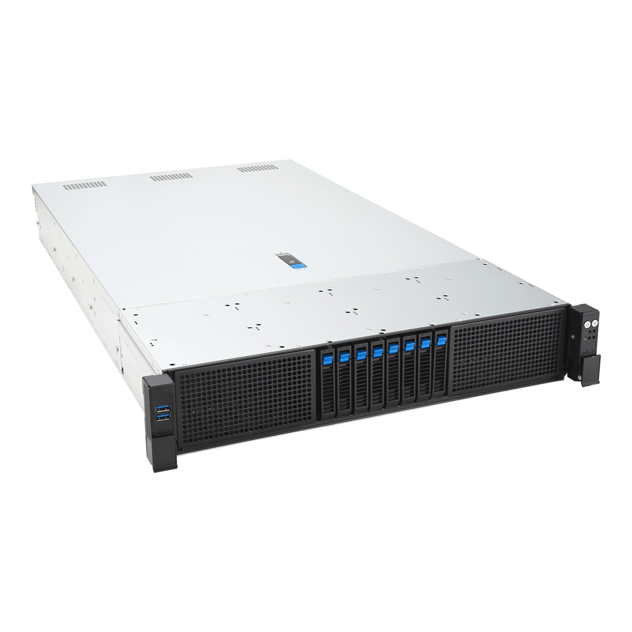 Asus ASUS RS720-E12-RS8G Rack (2U) Zwart, Zilver
