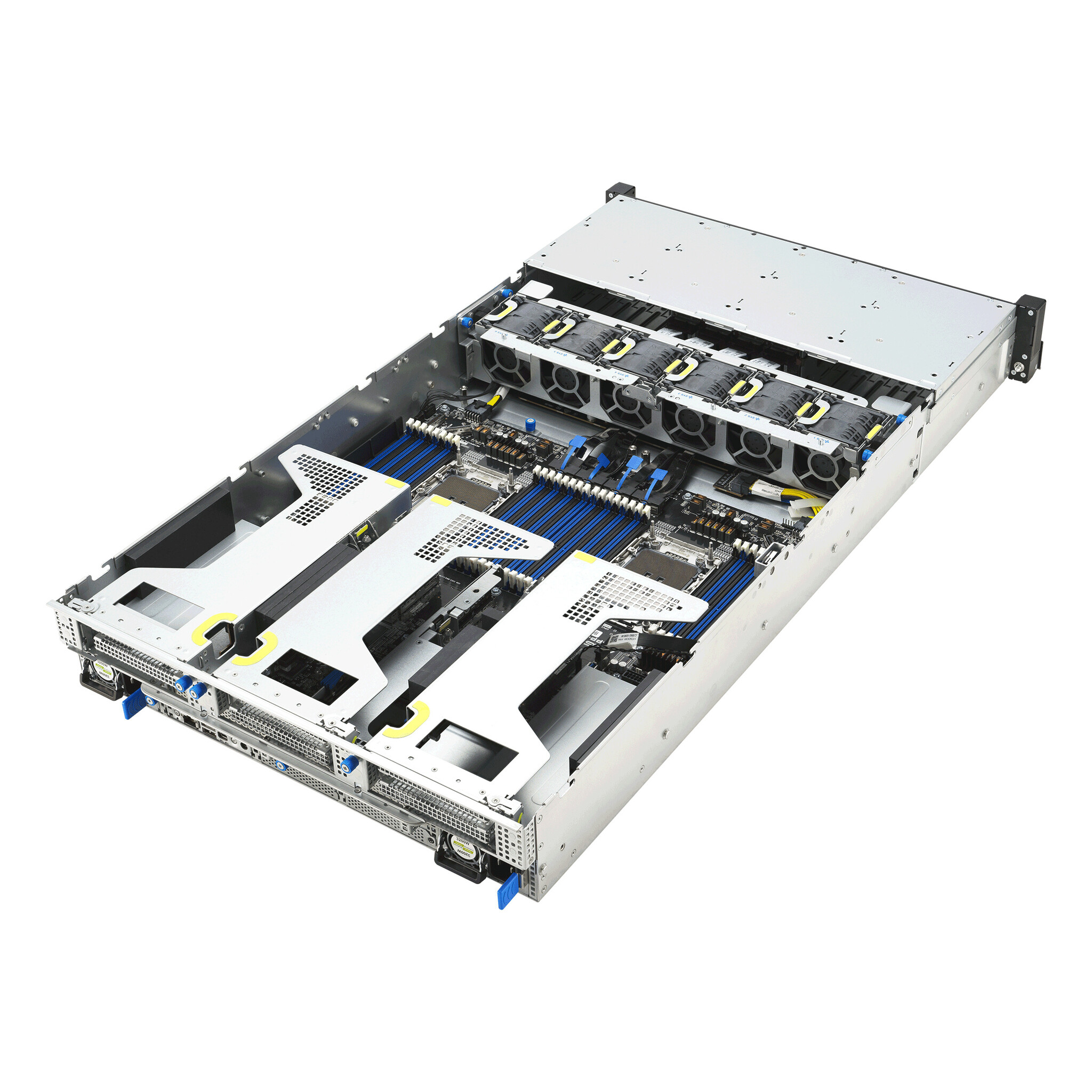 Asus ASUS RS720-E12-RS8G Rack (2U) Zwart, Zilver