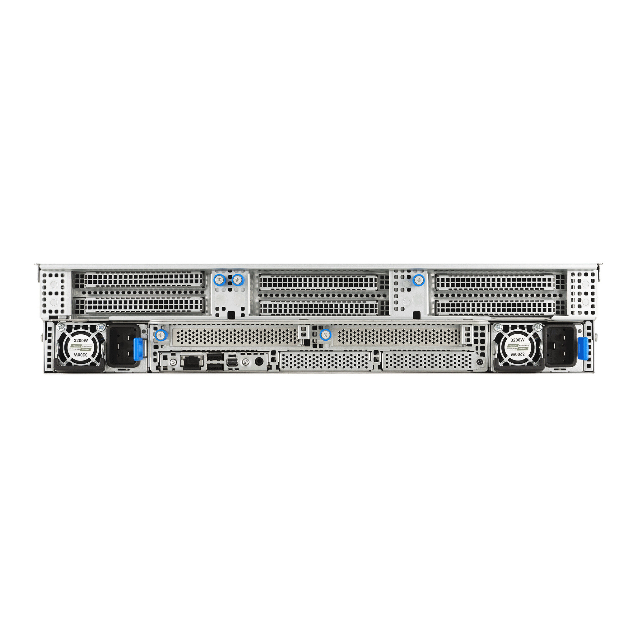 Asus ASUS RS720-E12-RS8G Rack (2U) Zwart, Zilver