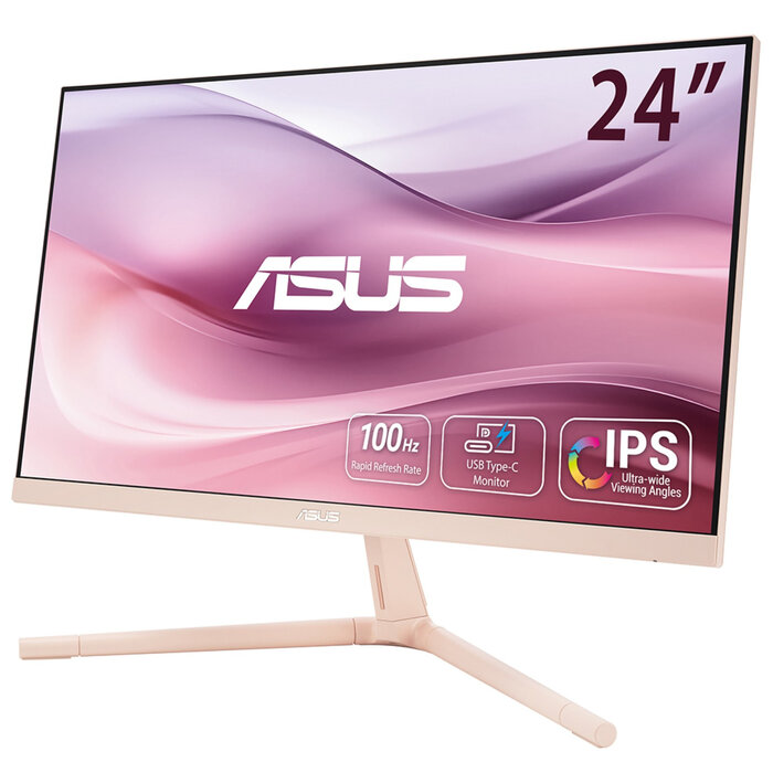 Asus ASUS VU249CFE-P computer monitor 60,5 cm (23.8") 1920 x 1080 Pixels Full HD LCD Roze