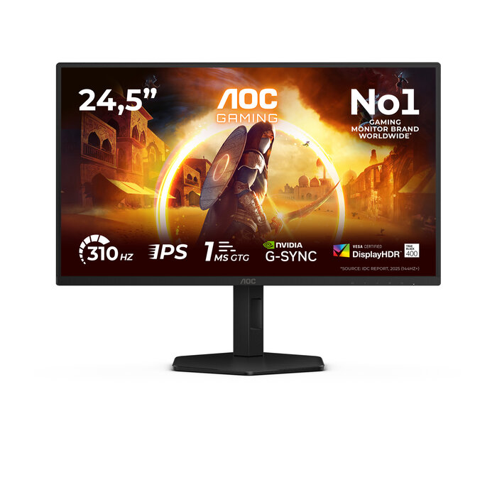 AOC AOC G4 25G4SXU computer monitor 62,2 cm (24.5") 1920 x 1080 Pixels Full HD LED Zwart, Grijs