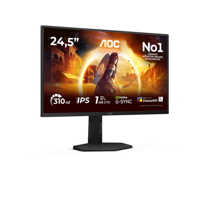 AOC AOC G4 25G4SXU computer monitor 62,2 cm (24.5") 1920 x 1080 Pixels Full HD LED Zwart, Grijs
