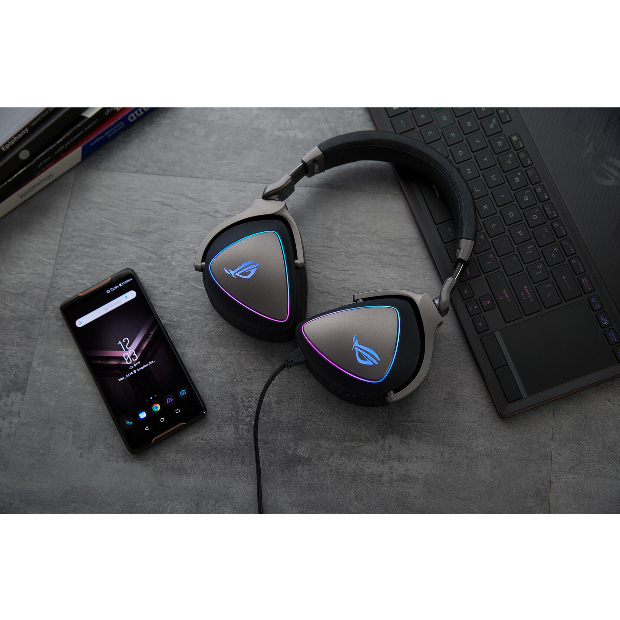 Asus ASUS ROG Delta Headset Bedraad Hoofdband Gamen Zwart