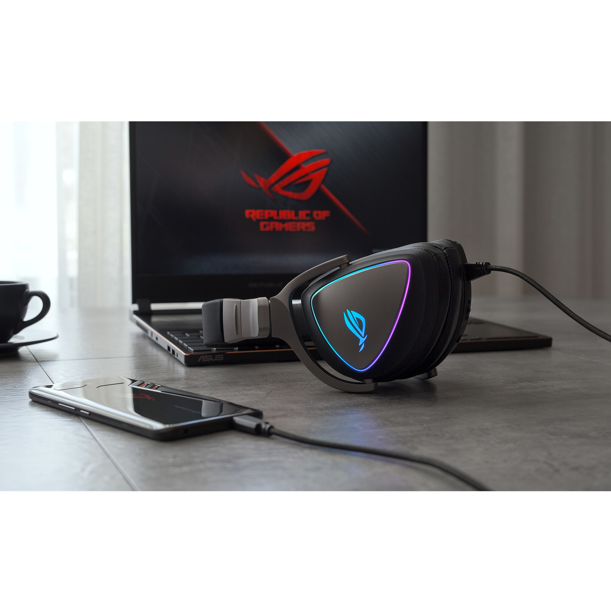 Asus ASUS ROG Delta Headset Bedraad Hoofdband Gamen Zwart