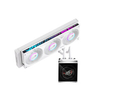 Asus ASUS ROG STRIX SLC IV 360 ARGB LCD WHT Processor Alles-in-één vloeistofkoeler 12 cm Wit 1 stuk(s)