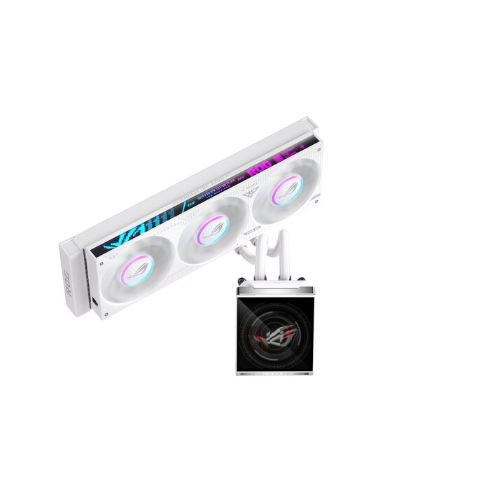 Asus ASUS ROG STRIX SLC IV 360 ARGB LCD WHT Processor Alles-in-één vloeistofkoeler 12 cm Wit 1 stuk(s)