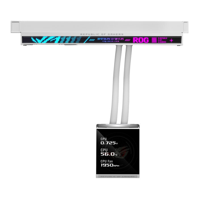 Asus ASUS ROG STRIX SLC IV 360 ARGB LCD WHT Processor Alles-in-één vloeistofkoeler 12 cm Wit 1 stuk(s)