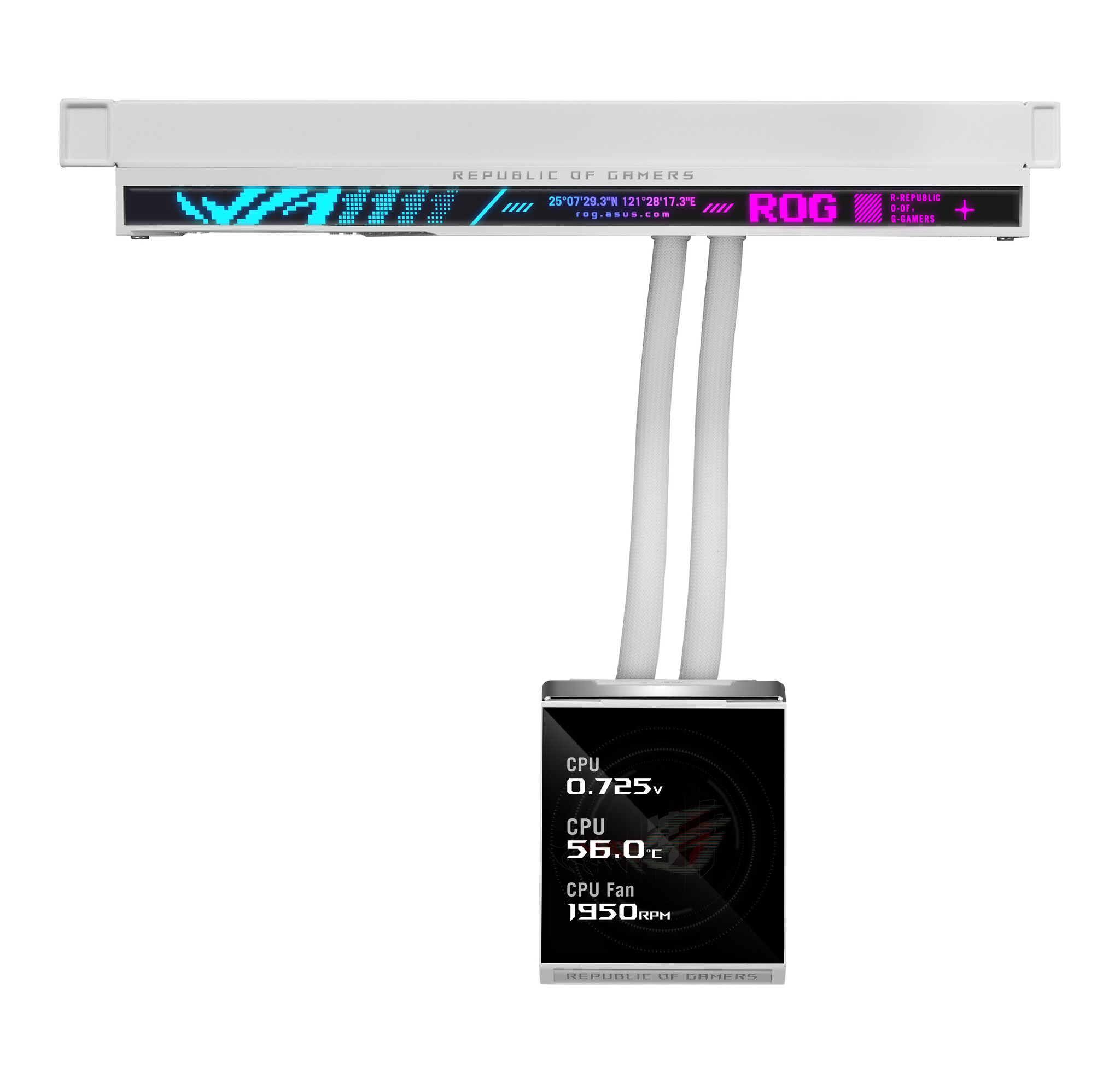 Asus ASUS ROG STRIX SLC IV 360 ARGB LCD WHT Processor Alles-in-één vloeistofkoeler 12 cm Wit 1 stuk(s)